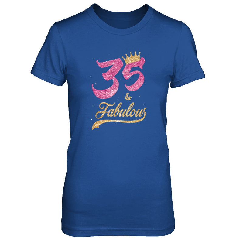 35 And Fabulous 1991 35th Birthday Gift Shirt & Tank Top - Teecentury.com