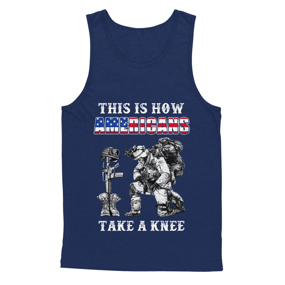 Veteran This Is How Americans Take A Kneel T-Shirt & Hoodie | Teecentury.com