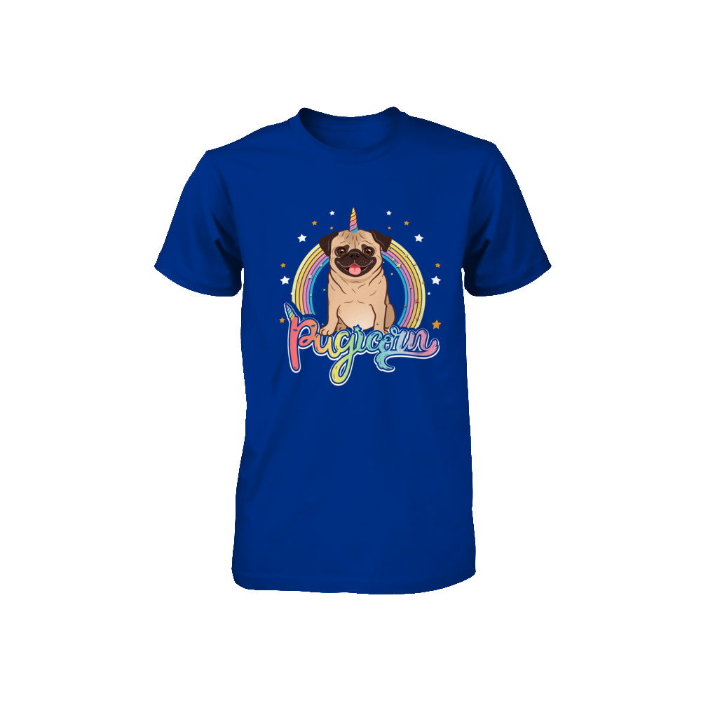Rainbow Pugicorn Pug Unicorn For Kids Youth Youth Shirt | Teecentury.com