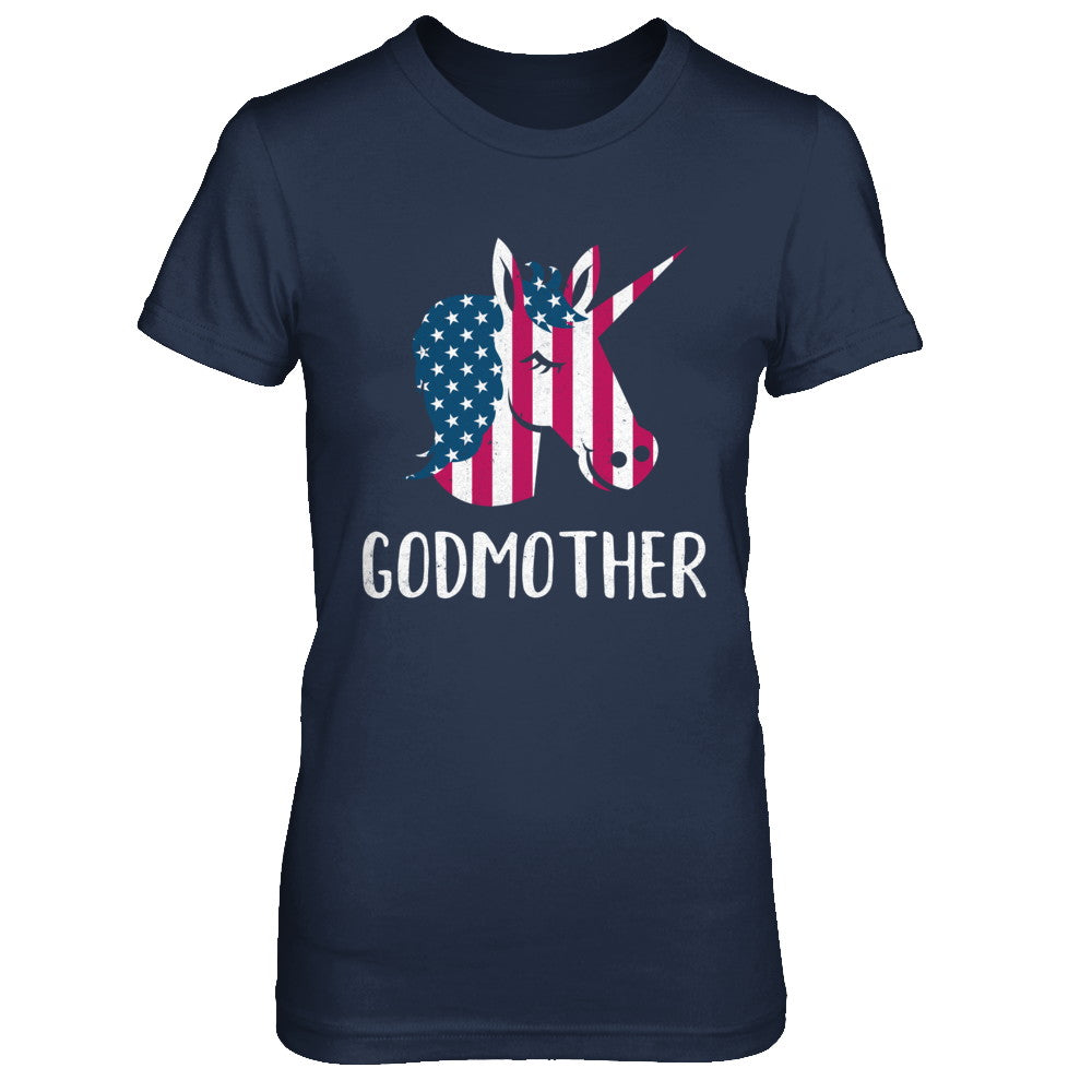 Patriotic Godmother Unicorn Americorn 4Th Of July T-Shirt & Hoodie | Teecentury.com