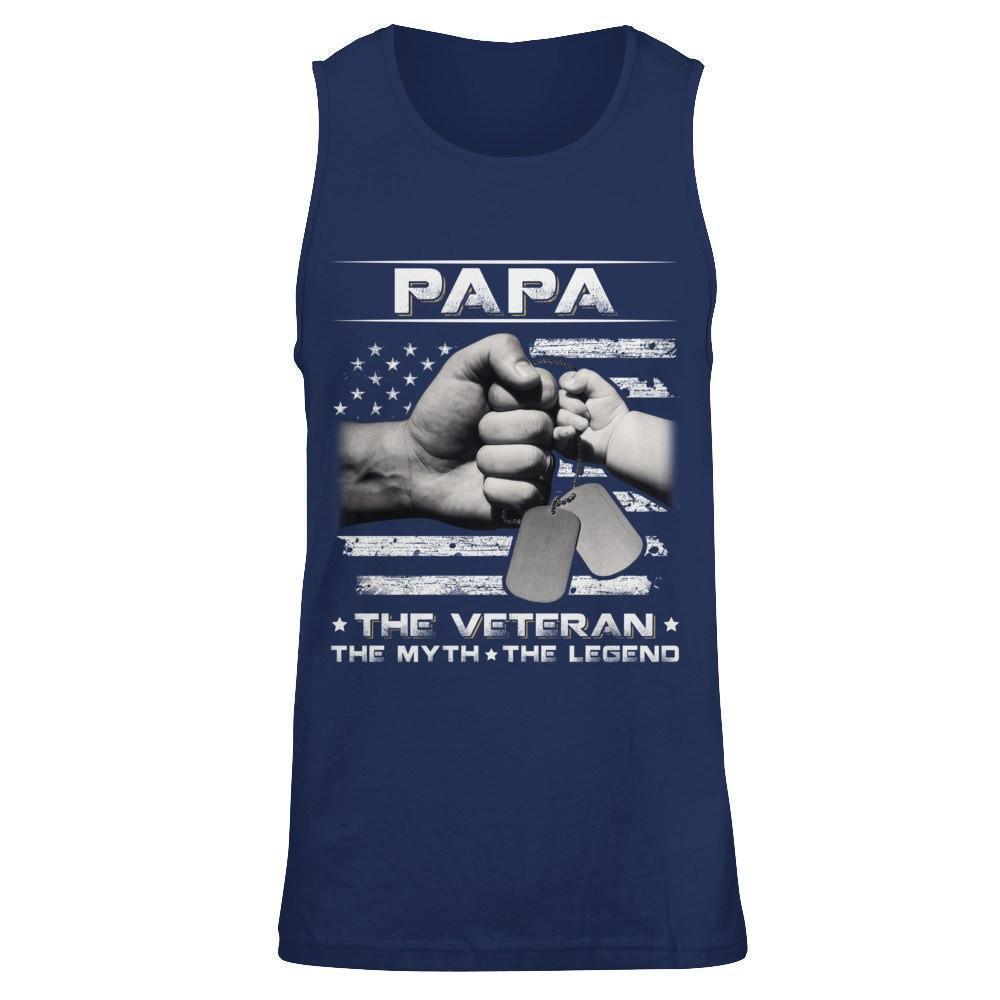 Papa The Veteran The Myth The Legend T-Shirt & Hoodie | Teecentury.com