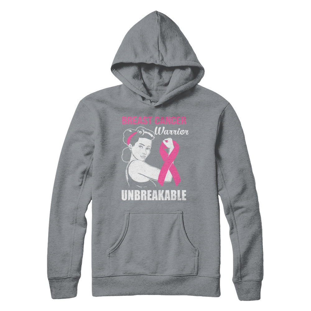 Breast Cancer Warrior Unbreakable Breast Cancer Awareness T-Shirt & Hoodie | Teecentury.com