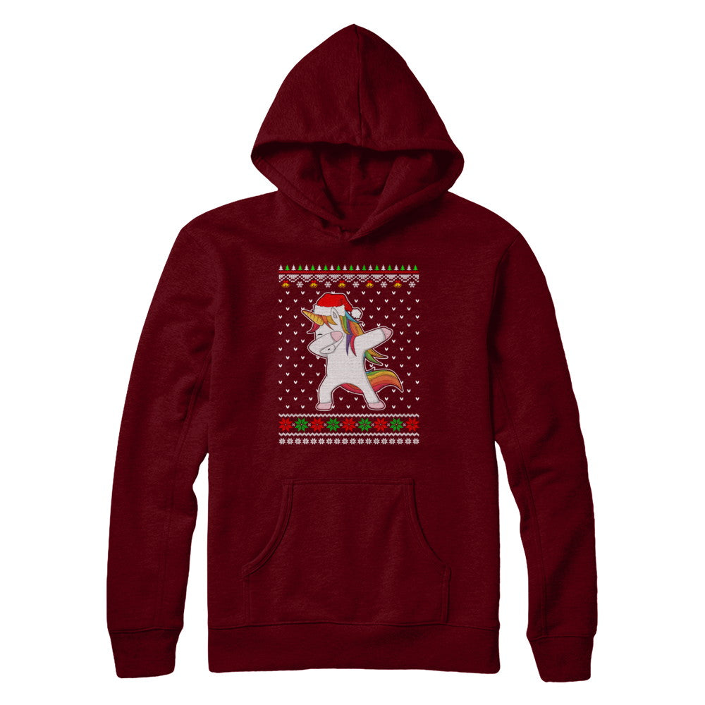 Dabbing Tangled Lights Ugly Christmas Sweater Girls T-Shirt & Sweatshirt | Teecentury.com