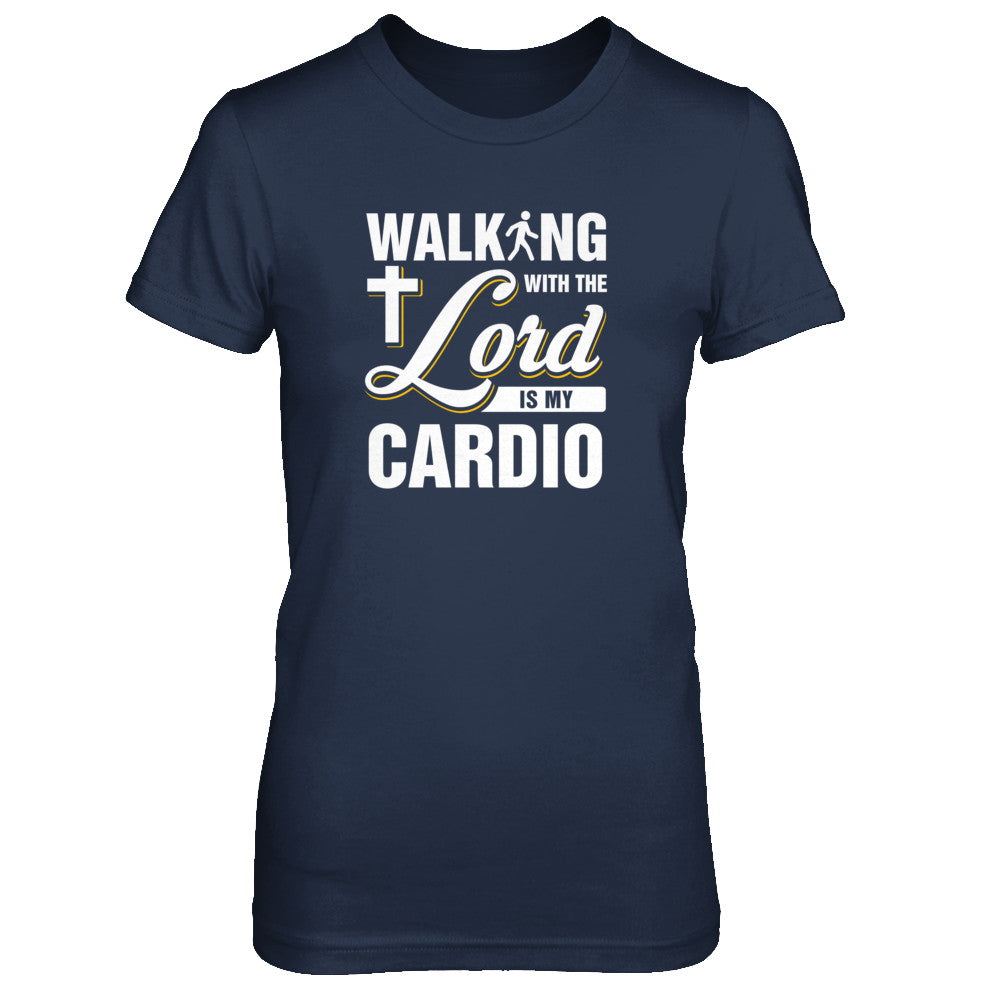 Walking With The Lord Is My Cardio T-Shirt & Tank Top | Teecentury.com