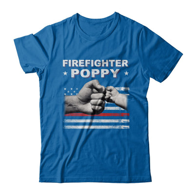 Firefighter Fireman Poppy American Flag Fathers Day T-Shirt & Hoodie | Teecentury.com