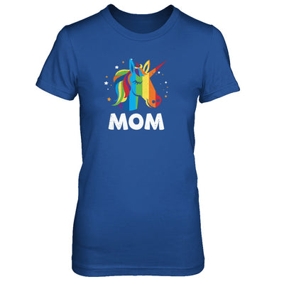 LGBT Pride Lesbian Gay Proud Mom Unicorn T-Shirt & Tank Top | Teecentury.com