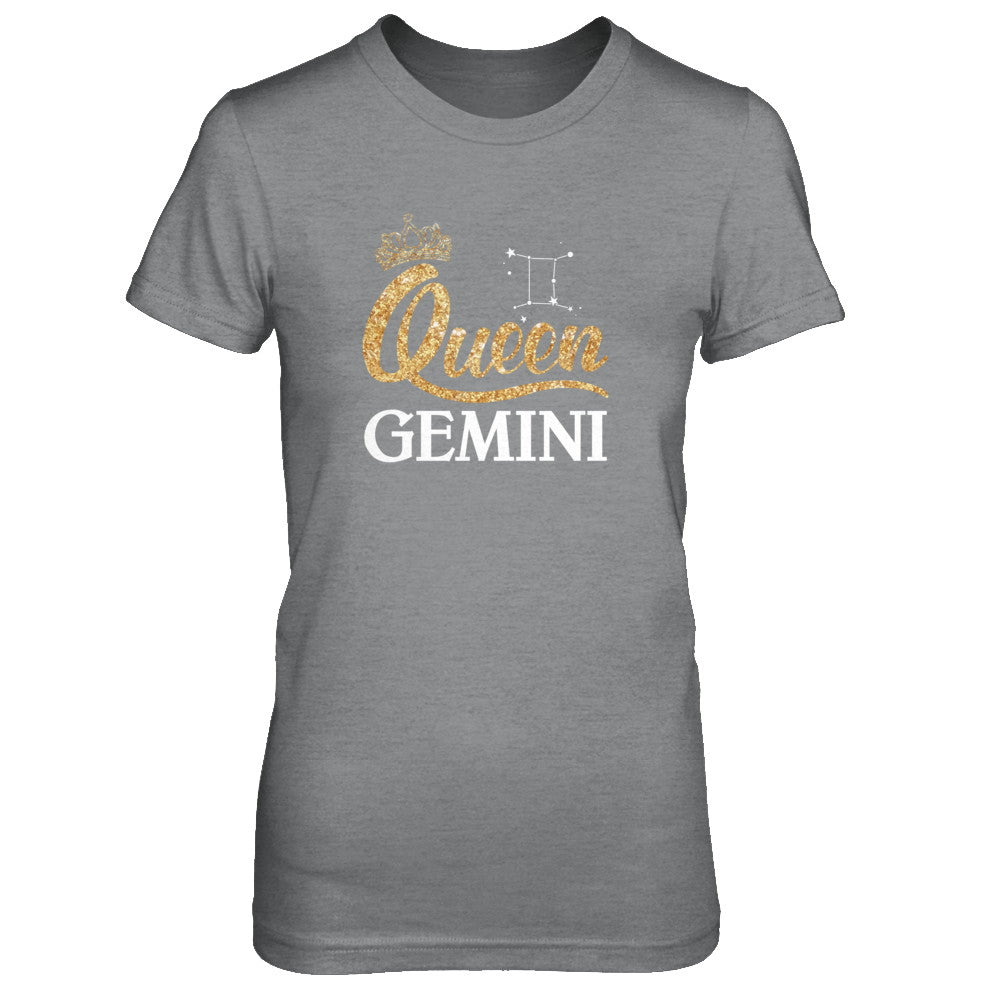 Queen Gemini Zodiac May June Birthday Gift T-Shirt & Tank Top | Teecentury.com