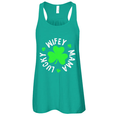 Wifey Mama Lucky St Patricks Day T-Shirt & Tank Top | Teecentury.com