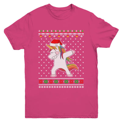 Dabbing Tangled Lights Ugly Christmas Sweater Girls Youth Youth Shirt | Teecentury.com