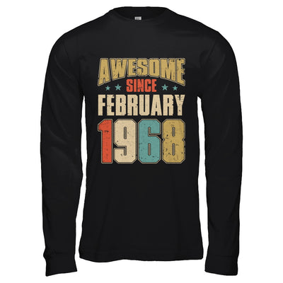 Vintage Retro Awesome Since February 1968 54th Birthday T-Shirt & Hoodie | Teecentury.com