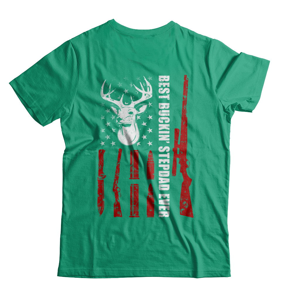 Best Buckin' Stepfather Ever Deer Hunting Stepdad Fathers Day T-Shirt & Hoodie | Teecentury.com