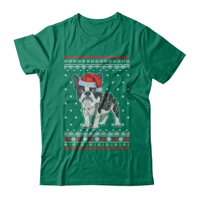 Bulldog Christmas Ugly Sweater Lights Dog Xmas Gift T-Shirt & Sweatshirt | Teecentury.com