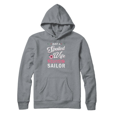 Just A Spoiled Wife In Love With Her Sailor Wife Gift T-Shirt & Tank Top | Teecentury.com