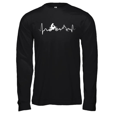 Mountain Dirt Bike Motocross Heartbeat T-Shirt & Hoodie | Teecentury.com