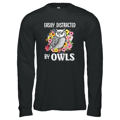 Easily Distracted By Owls T-Shirt & Tank Top | Teecentury.com