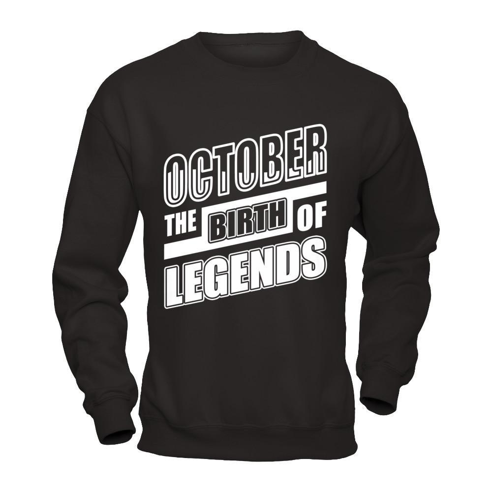October The Birth Of Legends T-Shirt & Hoodie | Teecentury.com