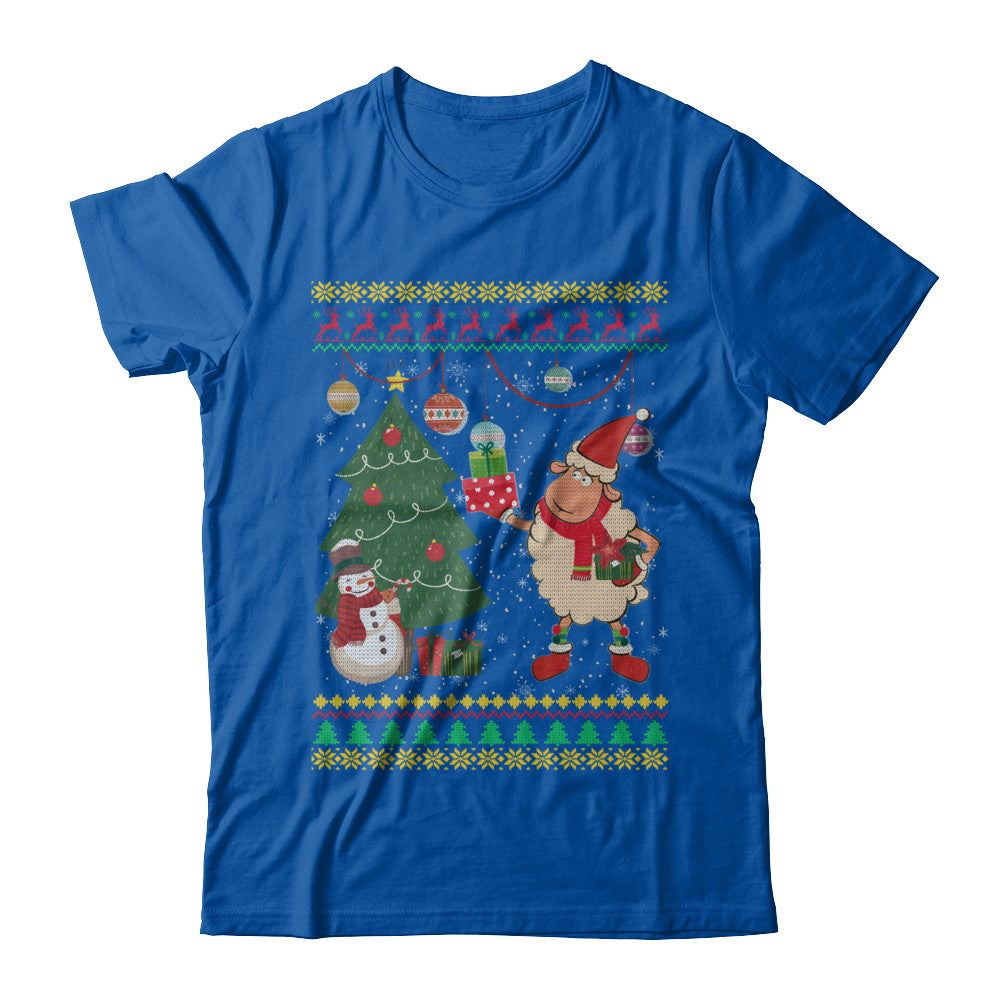 Funny Sheep Lamb Christmas Cute Family Ugly Sweater T-Shirt & Sweatshirt | Teecentury.com