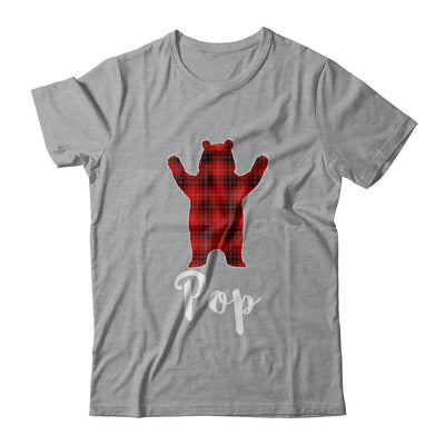 Red Pop Bear Buffalo Plaid Family Christmas Pajamas T-Shirt & Sweatshirt | Teecentury.com