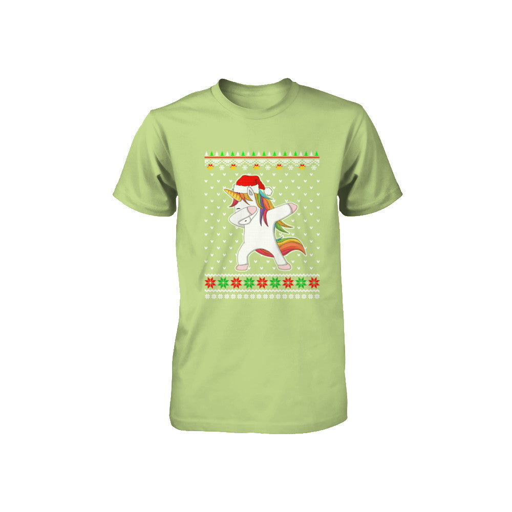 Dabbing Tangled Lights Ugly Christmas Sweater Girls Youth Youth Shirt | Teecentury.com