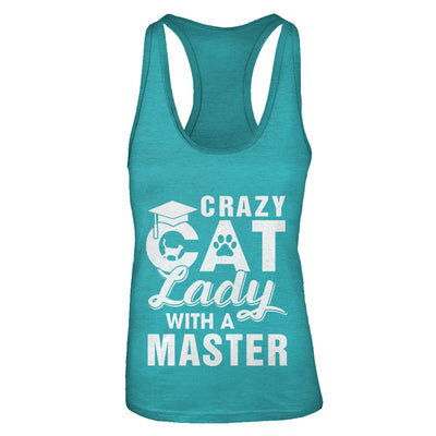 Funny Crazy Cat Lady Masters Degree Gradute Gift T-Shirt & Tank Top | Teecentury.com
