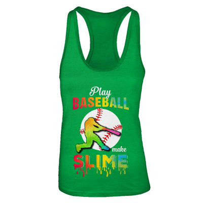 Play Baseball Make Slime Watercolor For Girl Women T-Shirt & Tank Top | Teecentury.com