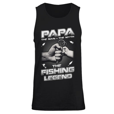 Papa The Man The Myth The Fishing Legend T-Shirt & Hoodie | Teecentury.com