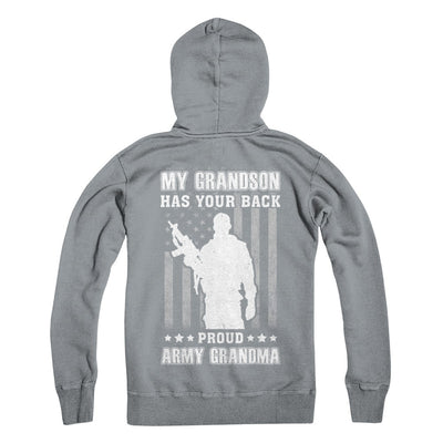 My Grandson Has Your Back Proud Proud Army Grandma T-Shirt & Hoodie | Teecentury.com