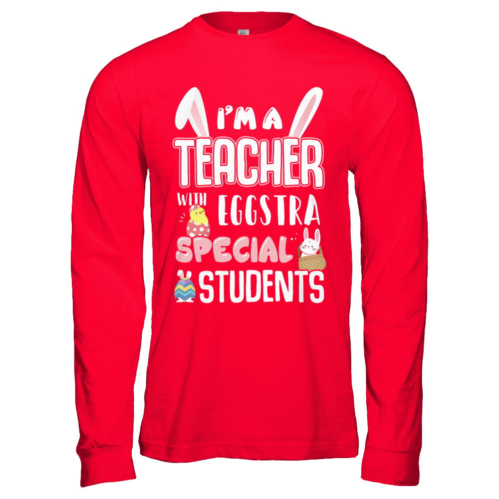 I'm A Teacher With Eggs Special Students Easter T-Shirt & Hoodie | Teecentury.com