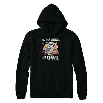 Just A Girl Who Loves Her Owl T-Shirt & Tank Top | Teecentury.com