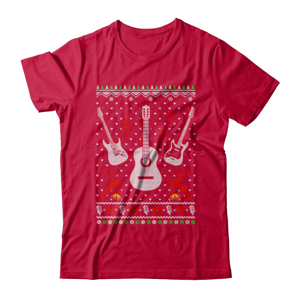 Singer Song Guitar Ugly Christmas Sweater T-Shirt & Sweatshirt | Teecentury.com