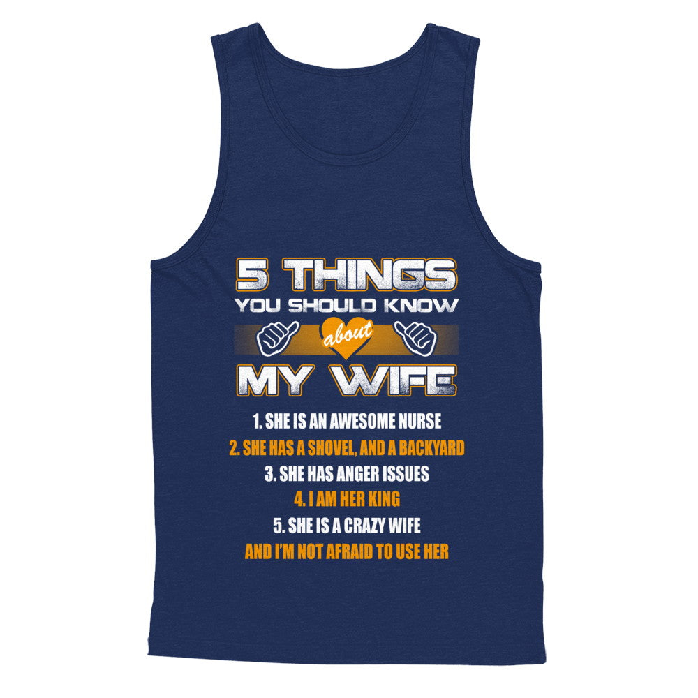 5 Things You Should Know About My Wife She Is Awesome Nurse T-Shirt & Hoodie | Teecentury.com