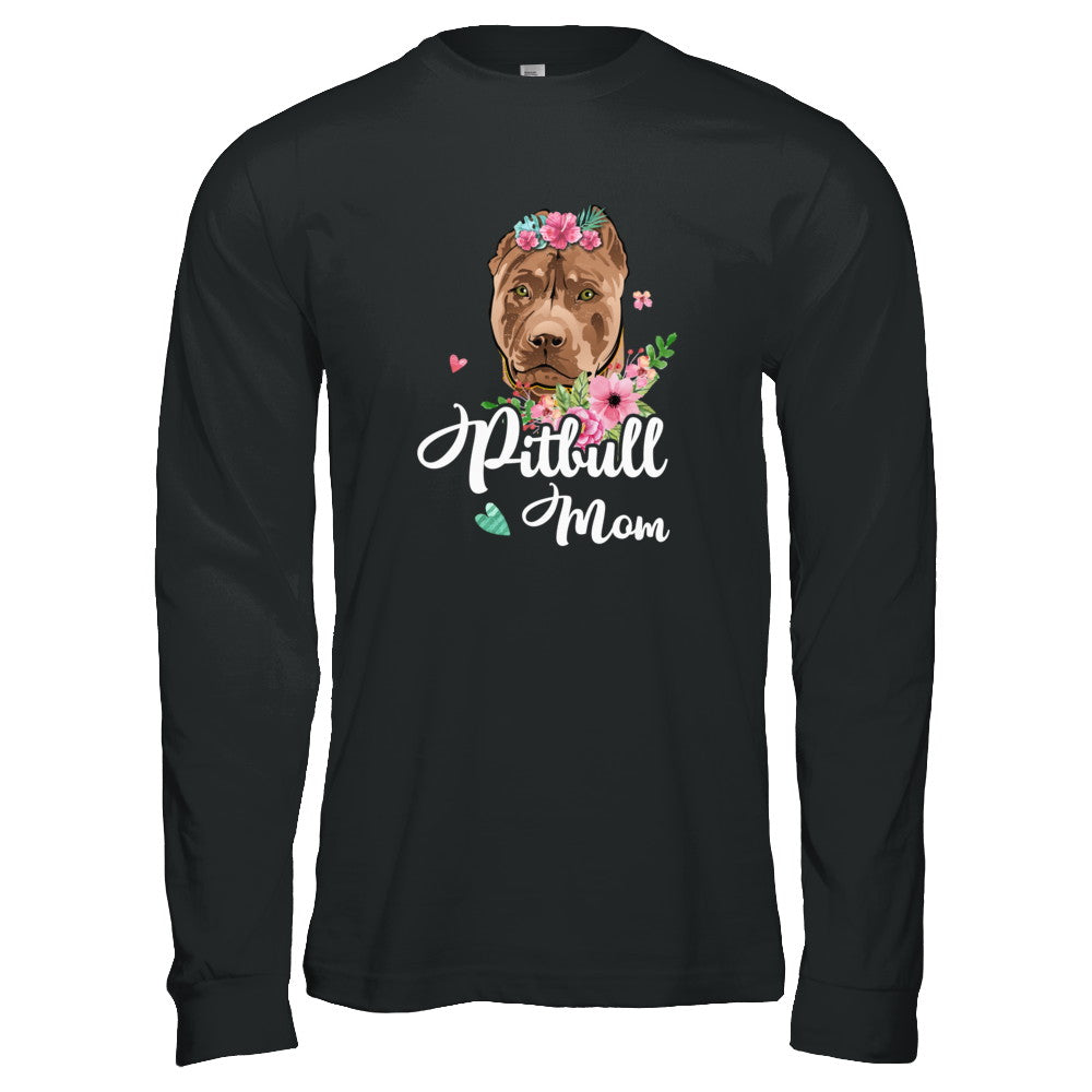Pit bull Mom Funny Dog Mom Gift Idea T-Shirt & Tank Top | Teecentury.com
