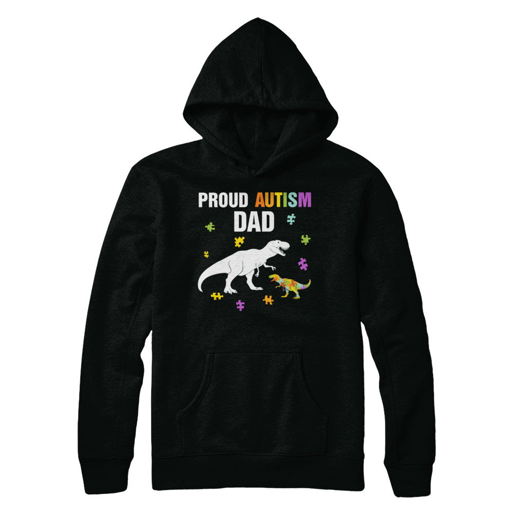 Proud Autism Dad T-Rex Dinosaur Autism Awareness T-Shirt & Hoodie | Teecentury.com