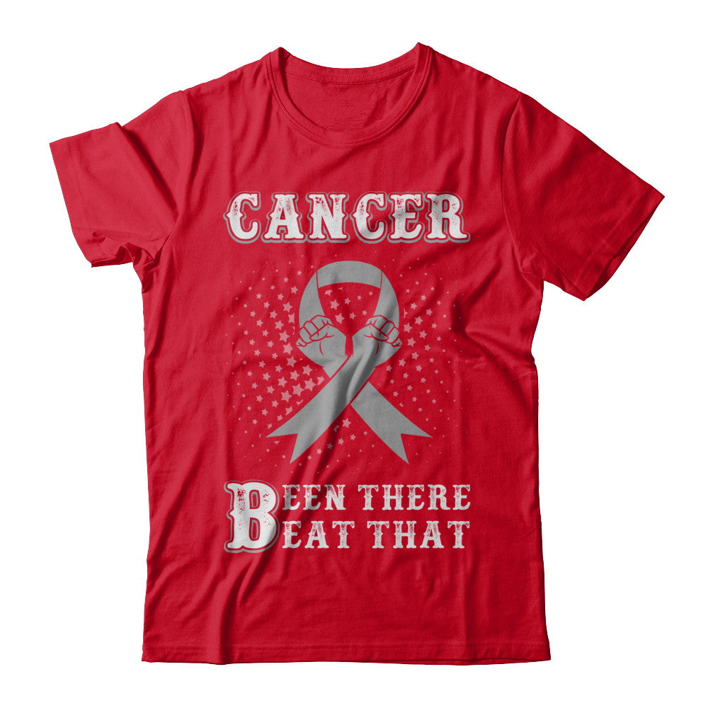 Brain Cancer Been There Beat That Grey Gray Awareness Ribbon T-Shirt & Hoodie | Teecentury.com