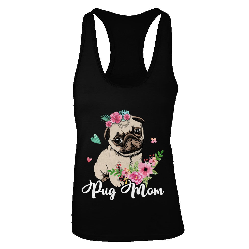 Pug Mom Funny Dog Mom Gift Idea T-Shirt & Tank Top | Teecentury.com