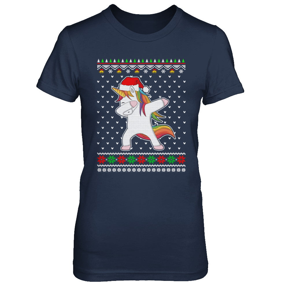 Dabbing Tangled Lights Ugly Christmas Sweater Girls T-Shirt & Sweatshirt | Teecentury.com