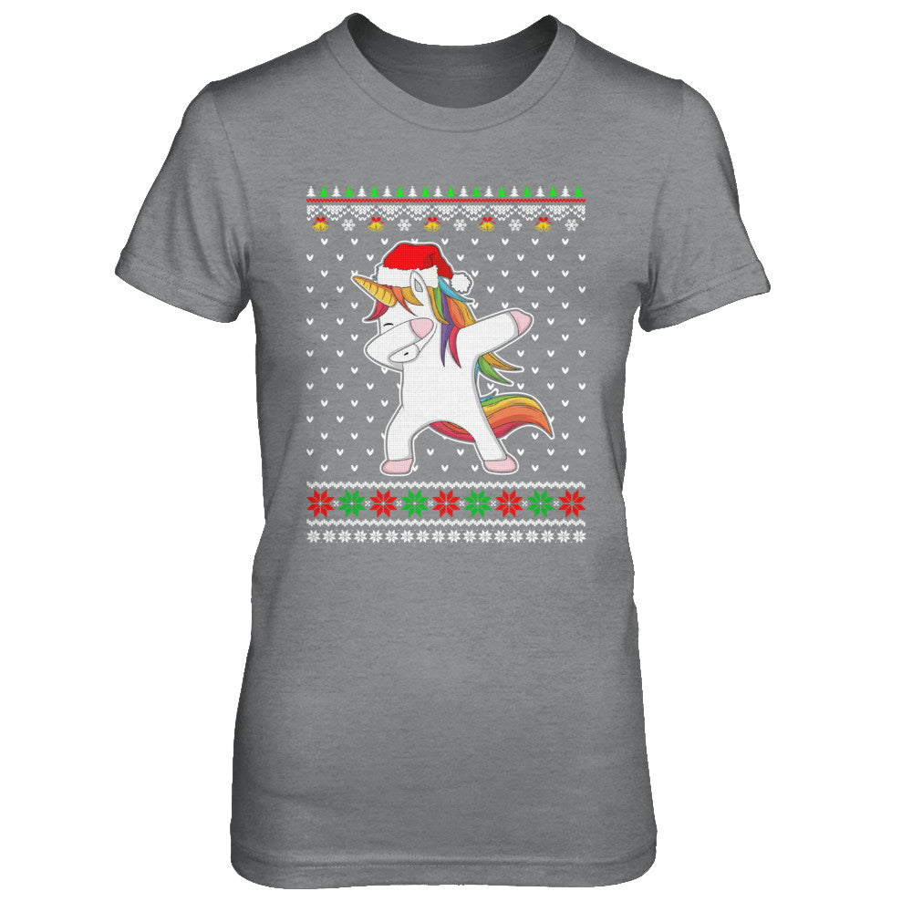 Dabbing Tangled Lights Ugly Christmas Sweater Girls T-Shirt & Sweatshirt | Teecentury.com