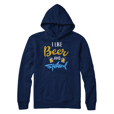 Funny Ocean I Like Beer And Sharks Gift T-Shirt & Hoodie | Teecentury.com