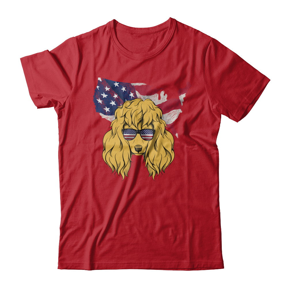 Funny Patriot Poodle Dog 4Th Of July American Flag T-Shirt & Hoodie | Teecentury.com