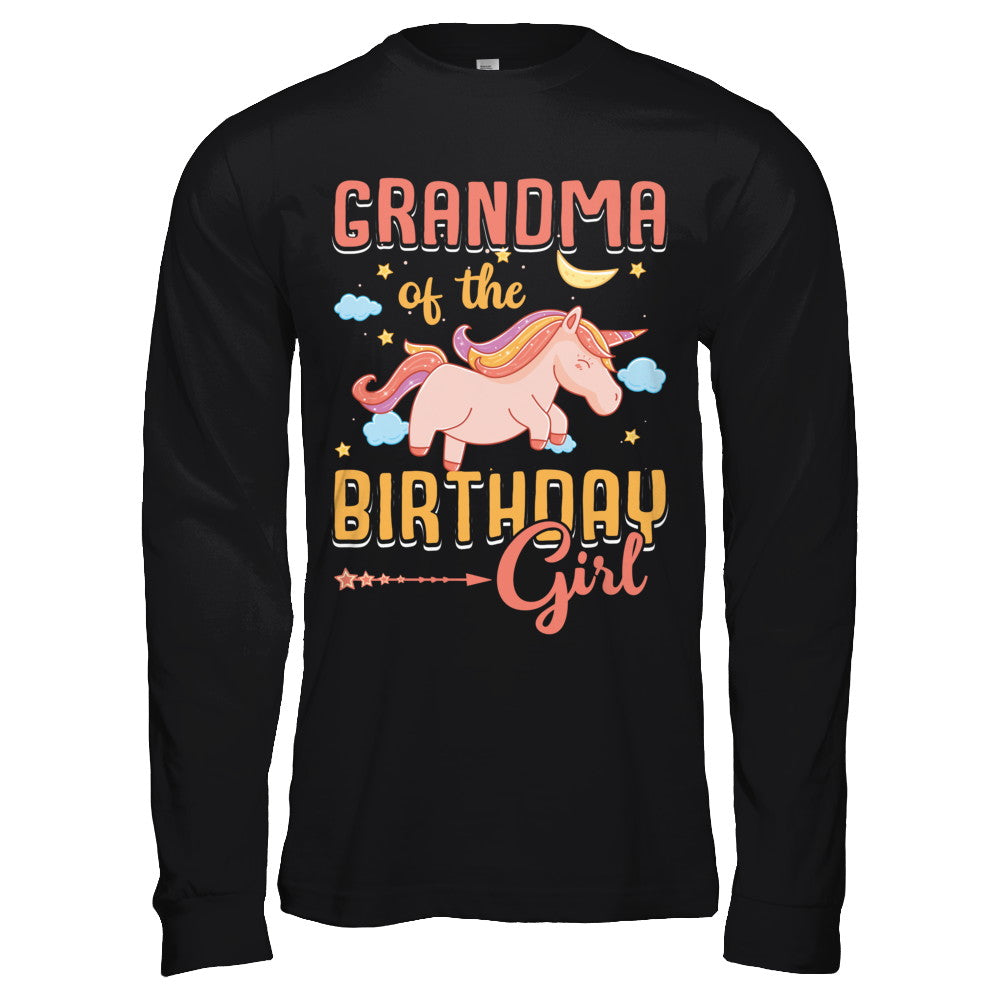 Grandma Of The Birthday Girl Unicorn T-Shirt & Hoodie | Teecentury.com
