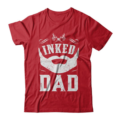 Inked Dad Bearded Man Tattooed Tattoos Fathers Day T-Shirt & Hoodie | Teecentury.com