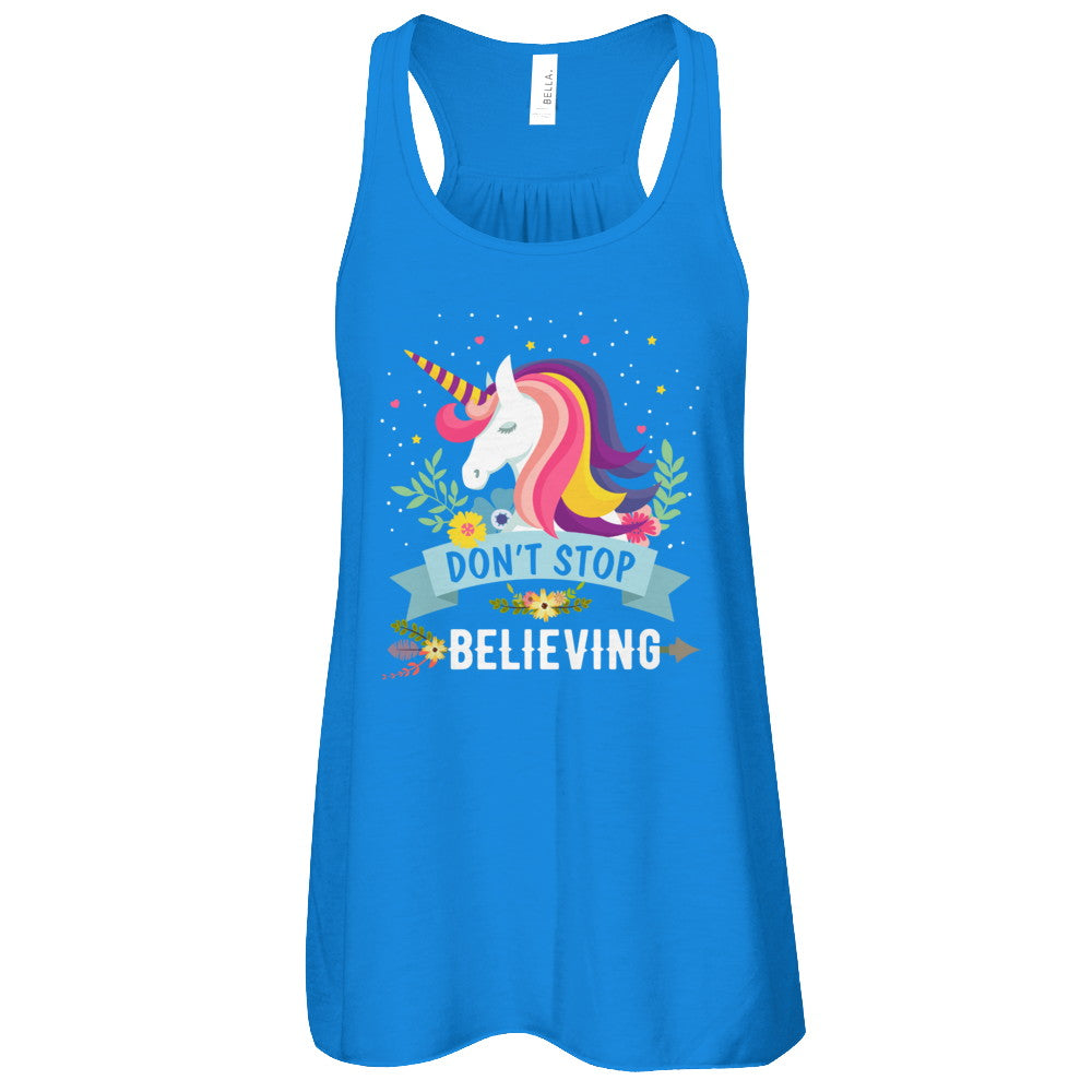 Unicorn Don't Stop Believing T-Shirt & Tank Top | Teecentury.com
