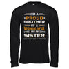 Gift Brother From Sister I'm A Proud Brother Of Awesome Sister T-Shirt & Hoodie | Teecentury.com