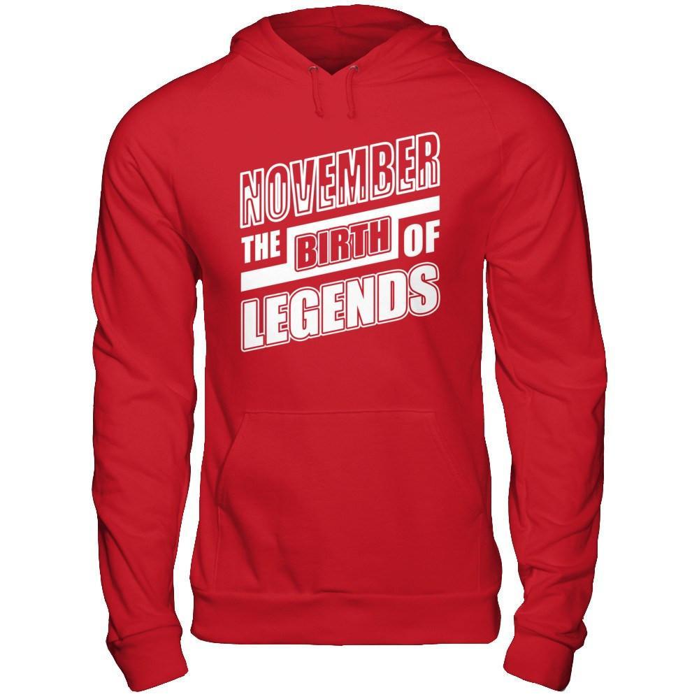 November The Birth Of Legends T-Shirt & Hoodie | Teecentury.com