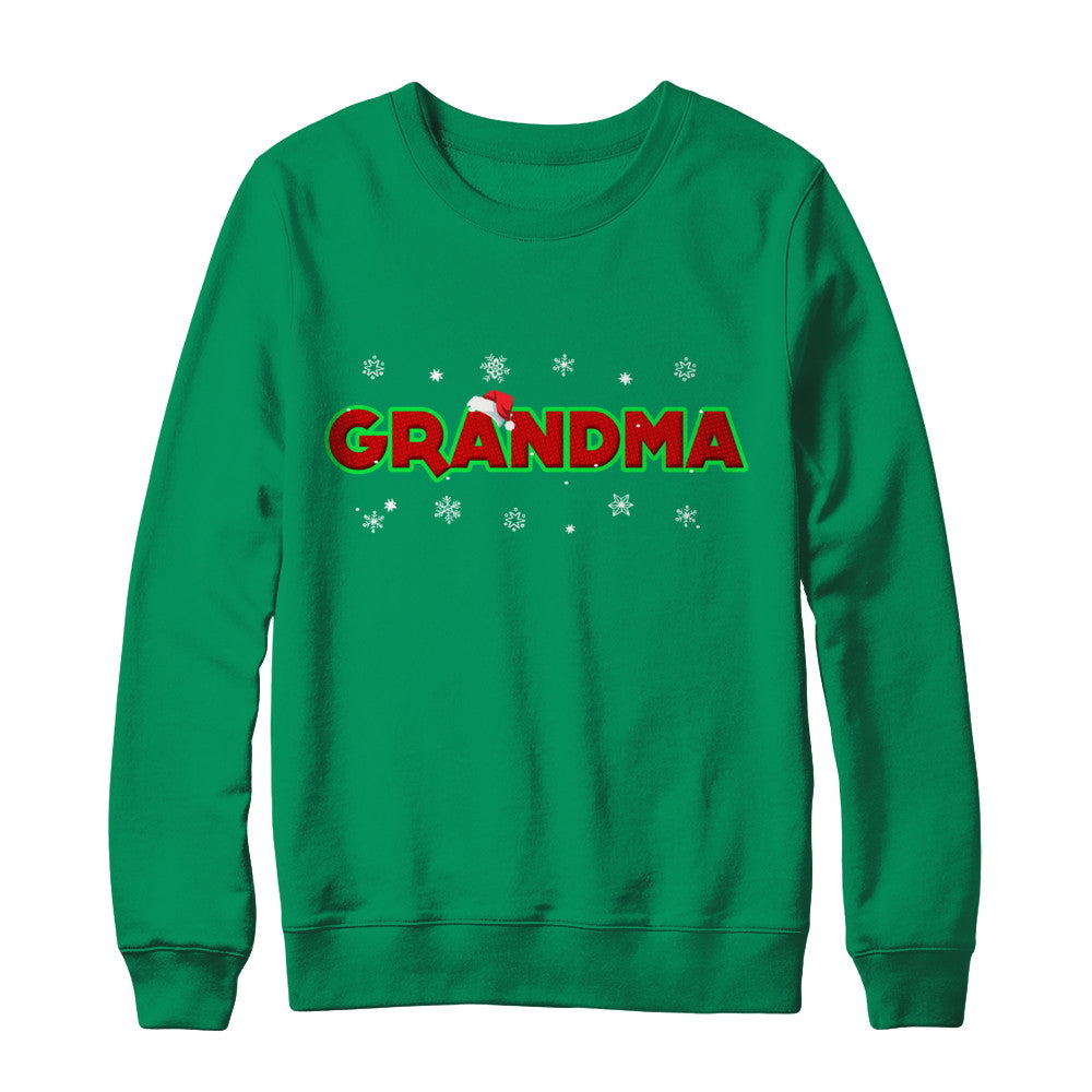Grandma Christmas Santa Ugly Sweater Gift T-Shirt & Sweatshirt | Teecentury.com