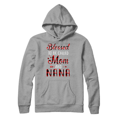 Red Buffalo Plaid Blessed To Be Called Mom And Nana T-Shirt & Hoodie | Teecentury.com