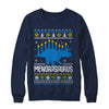 Funny Ugly Hanukkah Dinosaur Menorasaurus Sweater T-Shirt & Sweatshirt | Teecentury.com