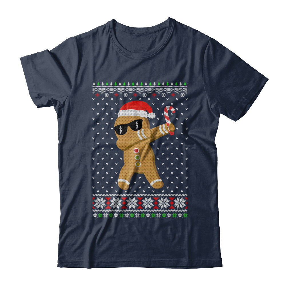Dabbing Gingerbread Man Ugly Christmas Sweater T-Shirt & Sweatshirt | Teecentury.com