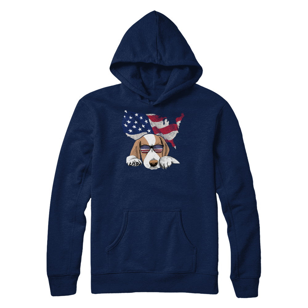 Funny Patriot Beagle Dog 4Th Of July American Flag T-Shirt & Hoodie | Teecentury.com