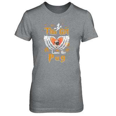 This Girl Love Her Dog Pug Halloween T-Shirt & Tank Top | Teecentury.com